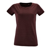 Футболка женская REGENT FIT WOMEN бордовый меланж, размер L