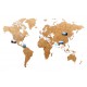 Деревянная карта мира World Map True Puzzle Big, коричневая