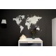 Деревянная карта мира World Map Wall Decoration Medium, белая