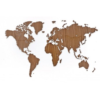 Купить Деревянная карта мира World Map Wall Decoration Exclusive, орех