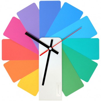Купить Часы настенные Transformer Clock. White & Multicolor