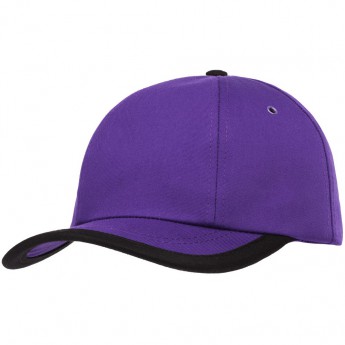 Купить Бейсболка Bizbolka Honor, фиолетовая с черным кантом