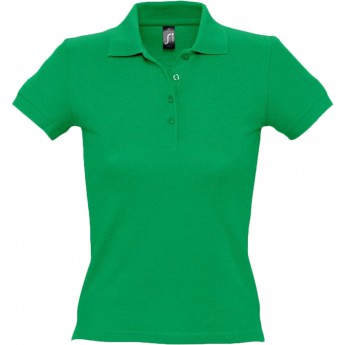 Купить Рубашка поло женская PEOPLE 210 ярко-зеленая, размер XXL