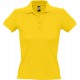 Рубашка поло женская PEOPLE 210 желтая, размер S