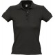 Рубашка поло женская PEOPLE 210 черная, размер XL