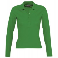 Рубашка поло женская PODIUM ярко-зеленая, размер L
