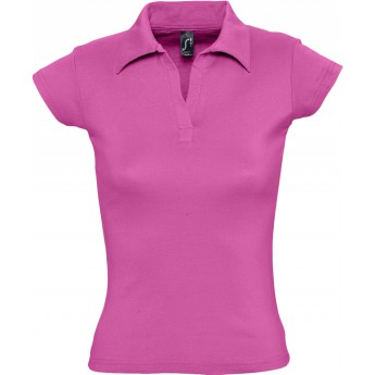 Купить Рубашка поло женская без пуговиц PRETTY 220 ярко-розовая, размер S 