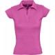 Рубашка поло женская без пуговиц PRETTY 220 ярко-розовая, размер L