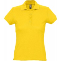 Рубашка поло женская PASSION 170 желтая, размер XL