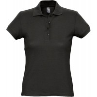 Рубашка поло женская PASSION 170 черная, размер L
