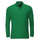 Рубашка поло мужская с длинным рукавом WINTER II 210 ярко-зеленая, размер L