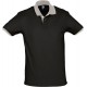 Рубашка поло Prince 190 черная с серым, размер L