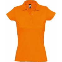Рубашка поло женская Prescott women 170 оранжевая, размер L