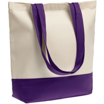 Купить Холщовая сумка Shopaholic, фиолетовая