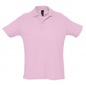 Купить Рубашка поло мужская SUMMER 170 розовая, размер L