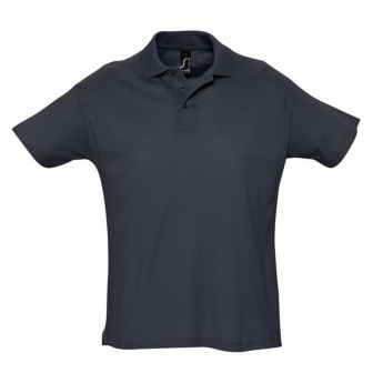 Купить Рубашка поло мужская SUMMER 170 темно-синяя (navy), размер M
