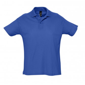 Купить Рубашка поло мужская SUMMER 170 ярко-синяя (royal), размер S