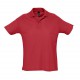 Рубашка поло мужская SUMMER 170 красная, размер S