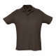 Рубашка поло мужская SUMMER 170 темно-коричневая (шоколад), размер XL
