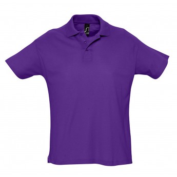 Купить Рубашка поло мужская SUMMER 170 темно-фиолетовая, размер XXL