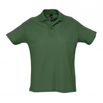 Купить Рубашка поло мужская SUMMER 170 темно-зеленая, размер XL
