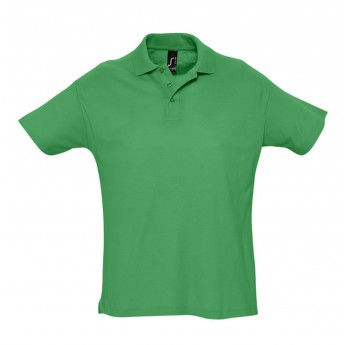 Купить Рубашка поло мужская SUMMER 170 ярко-зеленая, размер XXL