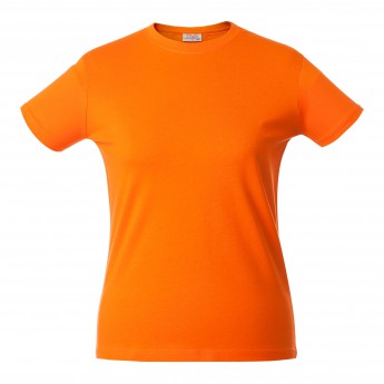 Купить Футболка женская HEAVY LADY оранжевая, размер XL