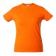 Футболка женская HEAVY LADY оранжевая, размер XL