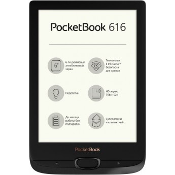 Купить Электронная книга PocketBook 616, черная