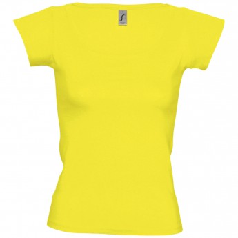 Купить Футболка женская с глубоким вырезом MELROSE 150 лимонно-желтая, размер S