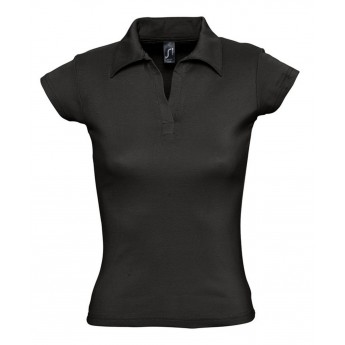 Купить Рубашка поло женская без пуговиц PRETTY 220 черная, размер L