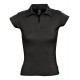 Рубашка поло женская без пуговиц PRETTY 220 черная, размер L