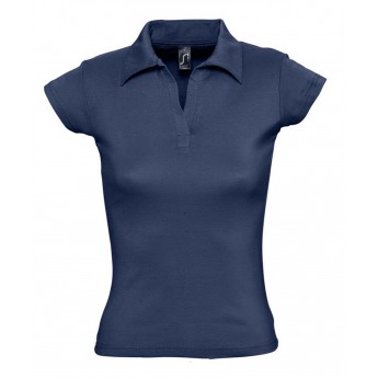 Купить Рубашка поло женская без пуговиц PRETTY 220 кобальт (темно-синий), размер L