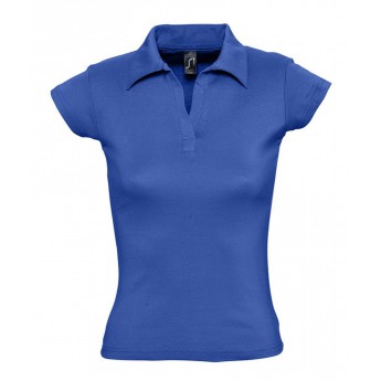 Купить Рубашка поло женская без пуговиц PRETTY 220 ярко-синяя (royal), размер XL