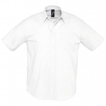 Купить Рубашка мужская с коротким рукавом BRISBANE белая, размер S