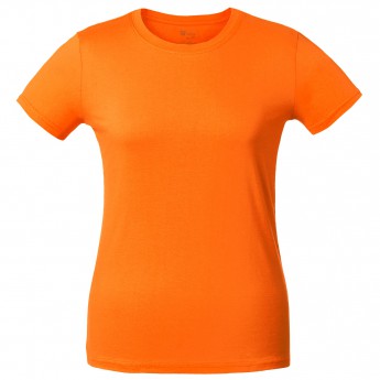 Купить Футболка женская T-bolka Lady оранжевая, размер M