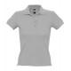 Рубашка поло женская PEOPLE 210 серый меланж, размер XL
