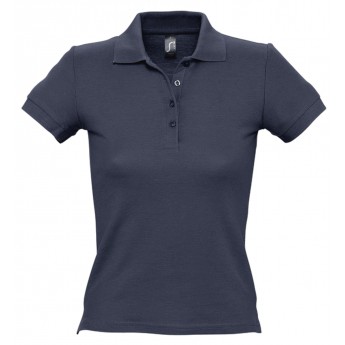 Купить Рубашка поло женская PEOPLE 210 темно-синяя, размер XXL