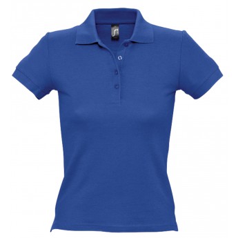 Купить Рубашка поло женская PEOPLE 210 ярко-синяя, размер XXL