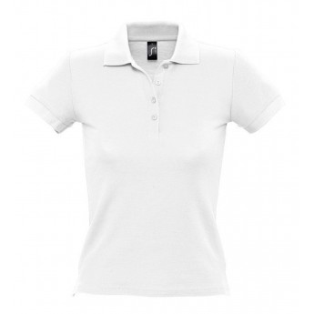 Купить Рубашка поло женская PEOPLE 210 белая, размер XXL