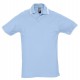 Рубашка поло мужская с контрастной отделкой PRACTICE 270, голубой/белый, размер XXL