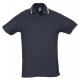 Рубашка поло мужская с контрастной отделкой PRACTICE 270, темно-синий/белый, размер L