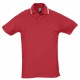 Рубашка поло мужская с контрастной отделкой PRACTICE 270, красный/белый, размер M