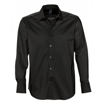 Купить Рубашка мужская с длинным рукавом BRIGHTON черная, размер XXL
