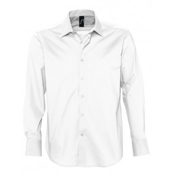 Купить Рубашка мужская с длинным рукавом BRIGHTON белая, размер XXL