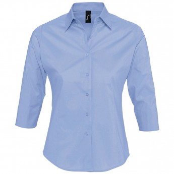 Купить Рубашка женская с рукавом 3/4 EFFECT 140 голубая, размер L
