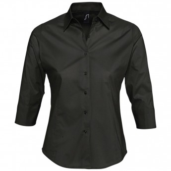 Купить Рубашка женская с рукавом 3/4 EFFECT 140 черная, размер XS