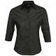 Рубашка женская с рукавом 3/4 EFFECT 140 черная, размер L