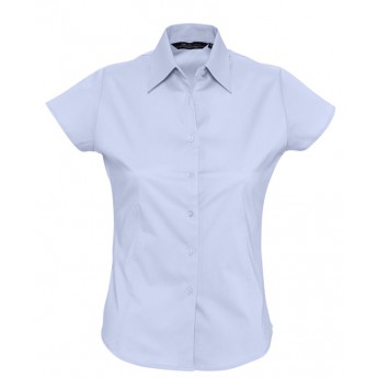 Купить Рубашка женская с коротким рукавом EXCESS голубая, размер L