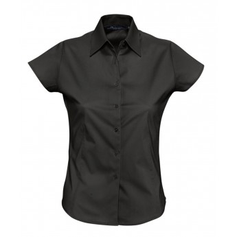 Купить Рубашка женская с коротким рукавом EXCESS черная, размер S
